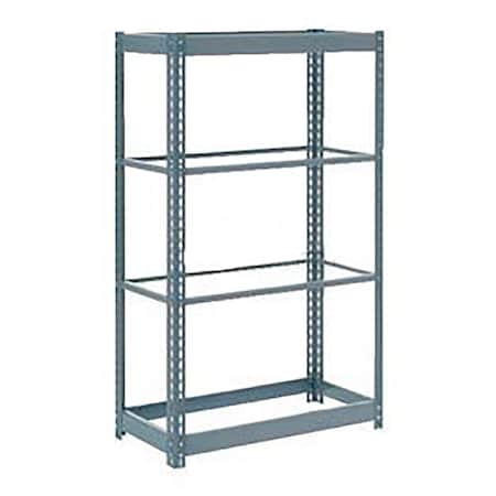 Global Industrial Heavy Duty Shelving 48W x 12D x 72H With 4 Shelves, No Deck, Gray B2297621